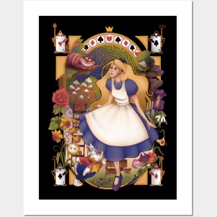 Wonderland Nouveau Posters and Art